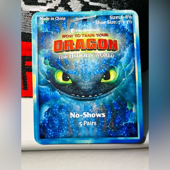 HOW TO TRAIN YOUR DRAGON Socks 5 Pairs - Picture 4 of 4